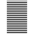 Doppelrollo Schwarz 145x230 cm Stoffbreite 140,9 cm Polyester