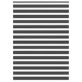 Doppelrollo Schwarz 155x230 cm Stoffbreite 150,9 cm Polyester