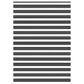 Doppelrollo Schwarz 165x230 cm Stoffbreite 160,9 cm Polyester