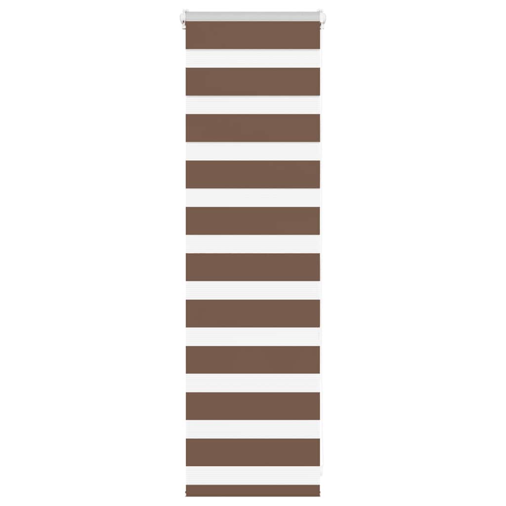 Doppelrollo Braun 40x100 cm Stoffbreite 35,9 cm Polyester