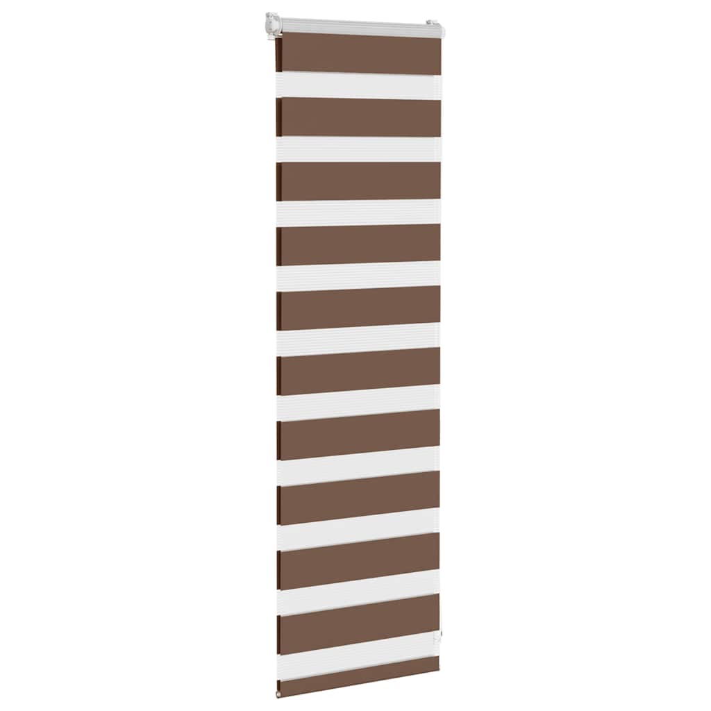 Doppelrollo Braun 45x100 cm Stoffbreite 40,9 cm Polyester