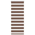 Doppelrollo Braun 55x100 cm Stoffbreite 50,9 cm Polyester