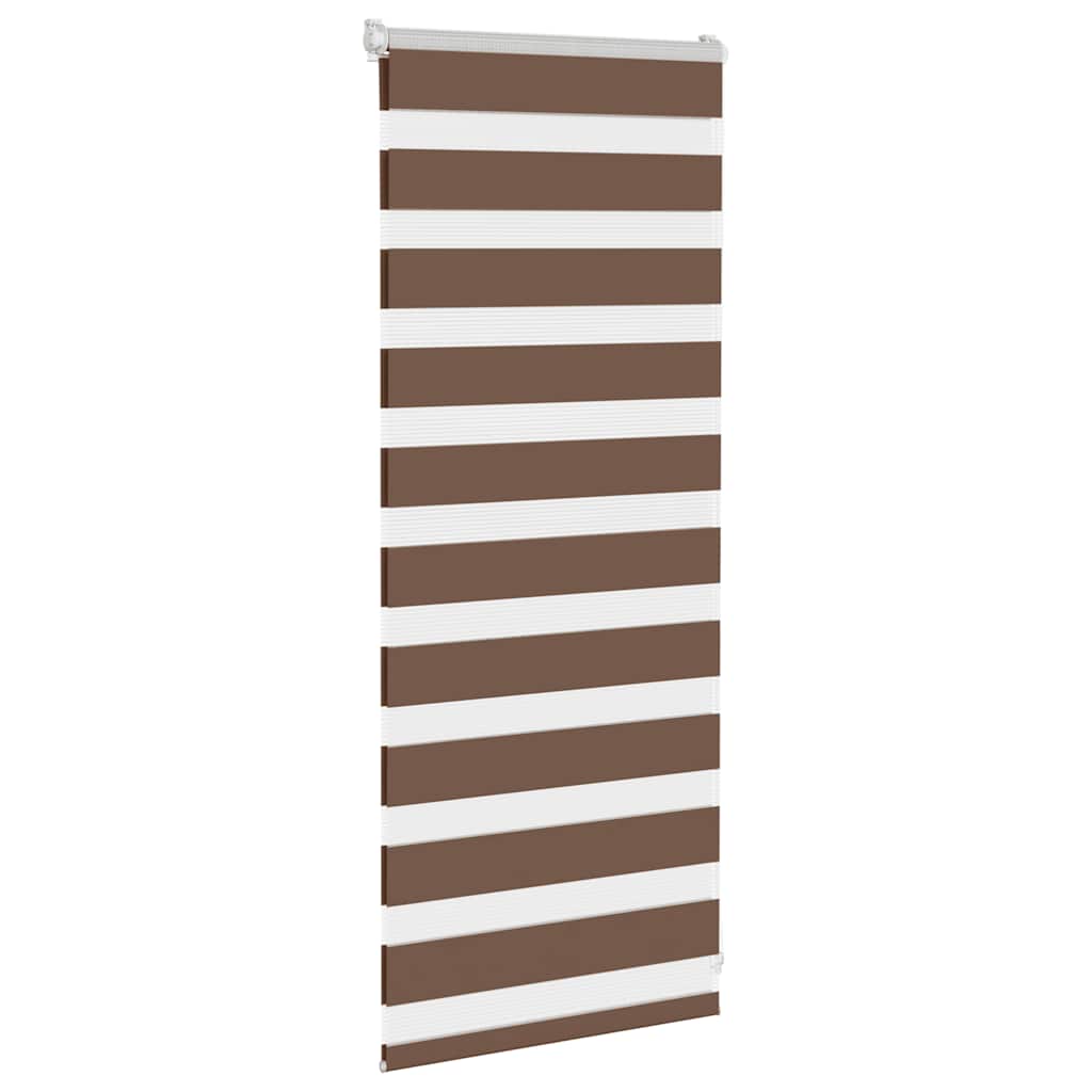 Doppelrollo Braun 55x100 cm Stoffbreite 50,9 cm Polyester