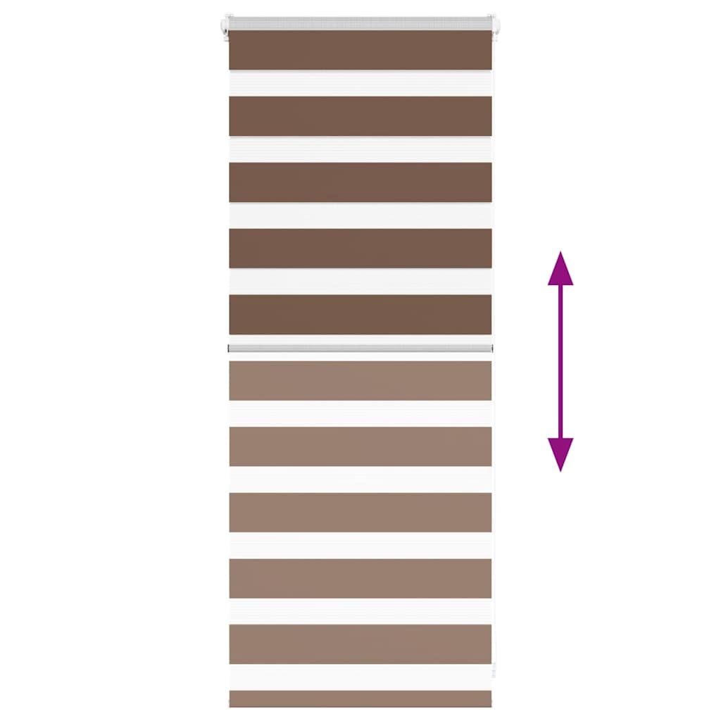 Doppelrollo Braun 55x100 cm Stoffbreite 50,9 cm Polyester
