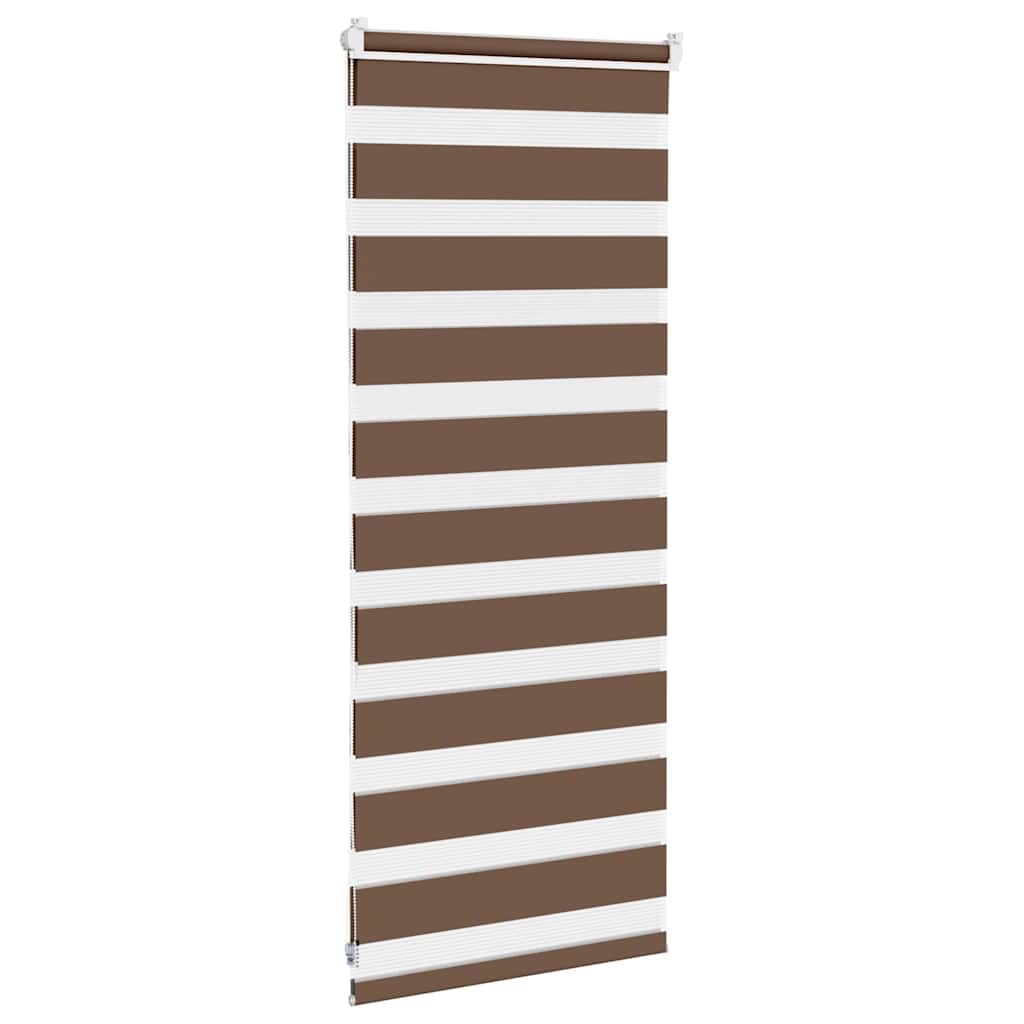 Doppelrollo Braun 60x100 cm Stoffbreite 55,9 cm Polyester