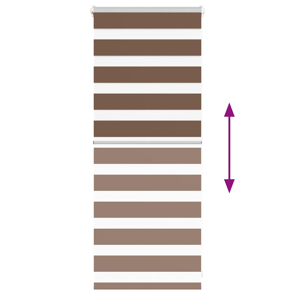 Doppelrollo Braun 65x100 cm Stoffbreite 60,9 cm Polyester