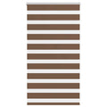 Doppelrollo Braun 70x100 cm Stoffbreite 65,9 cm Polyester