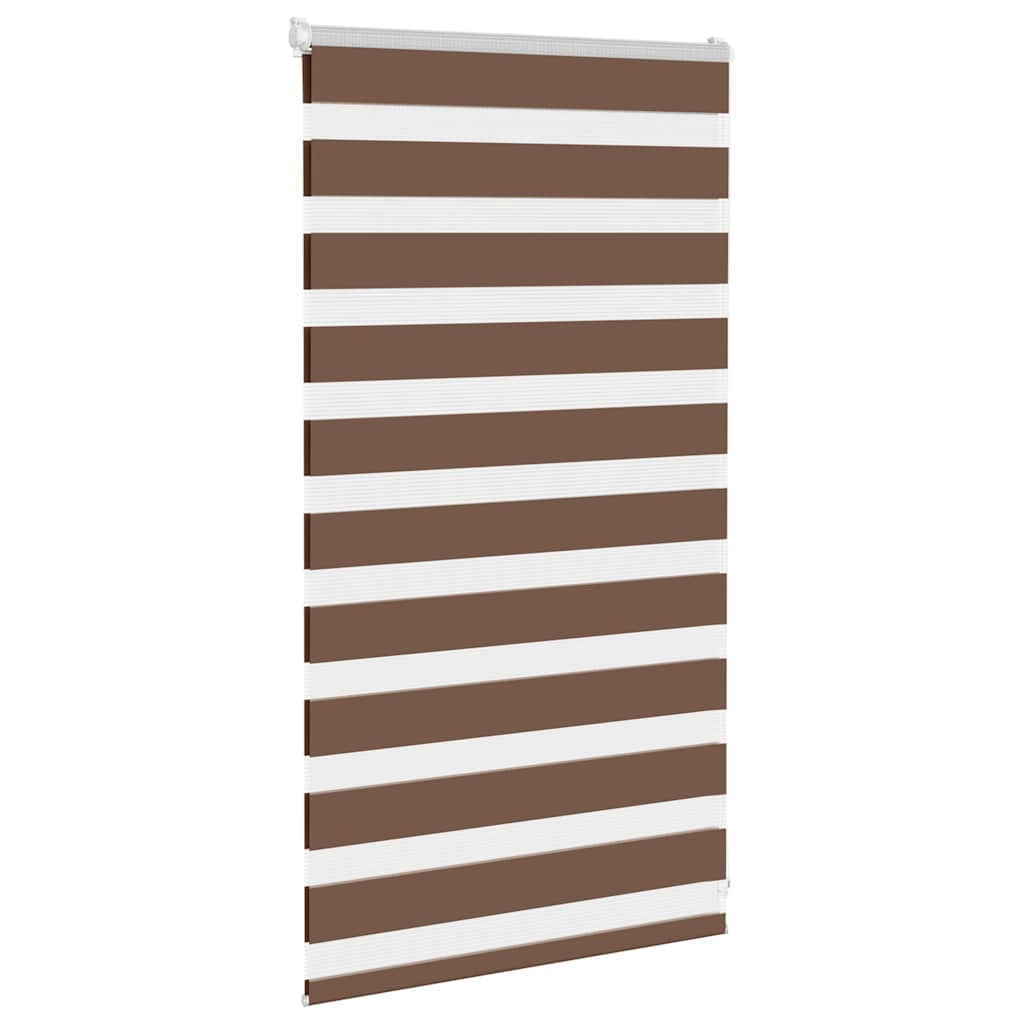 Doppelrollo Braun 85x100 cm Stoffbreite 80,9 cm Polyester