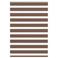 Doppelrollo Braun 95x100 cm Stoffbreite 90,9 cm Polyester