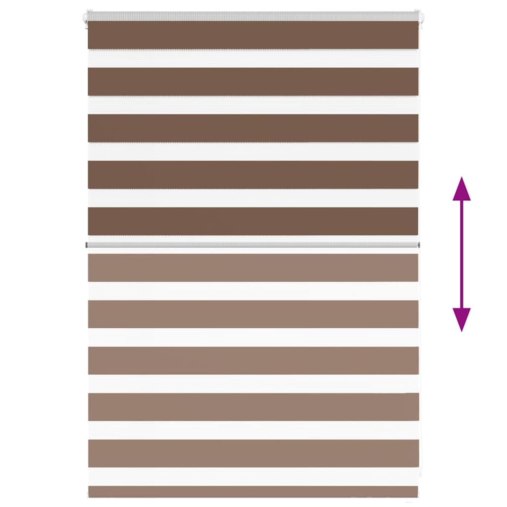 Doppelrollo Braun 105x100 cm Stoffbreite 100,9 cm Polyester