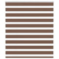 Doppelrollo Braun 125x100 cm Stoffbreite 120,9 cm Polyester