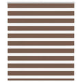 Doppelrollo Braun 130x100 cm Stoffbreite 125,9 cm Polyester
