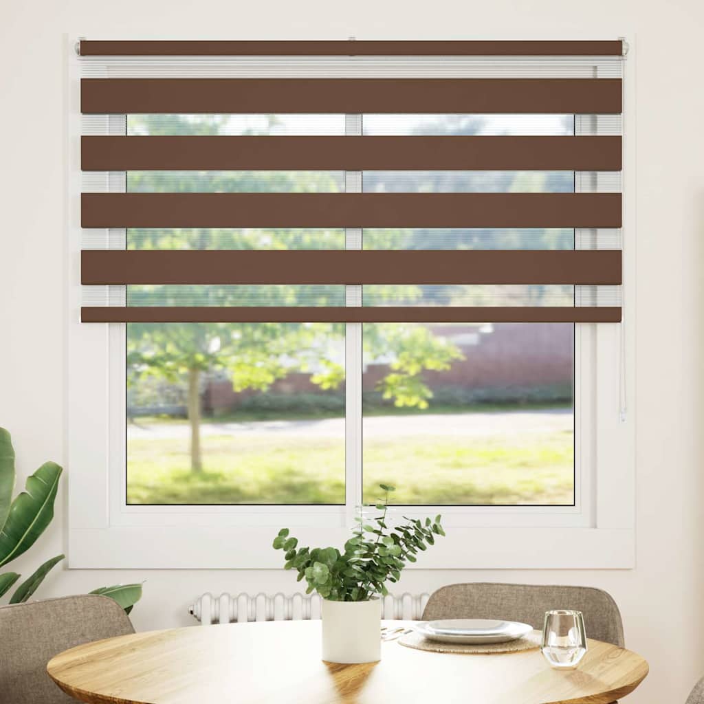 Doppelrollo Braun 150x100 cm Stoffbreite 145,9 cm Polyester