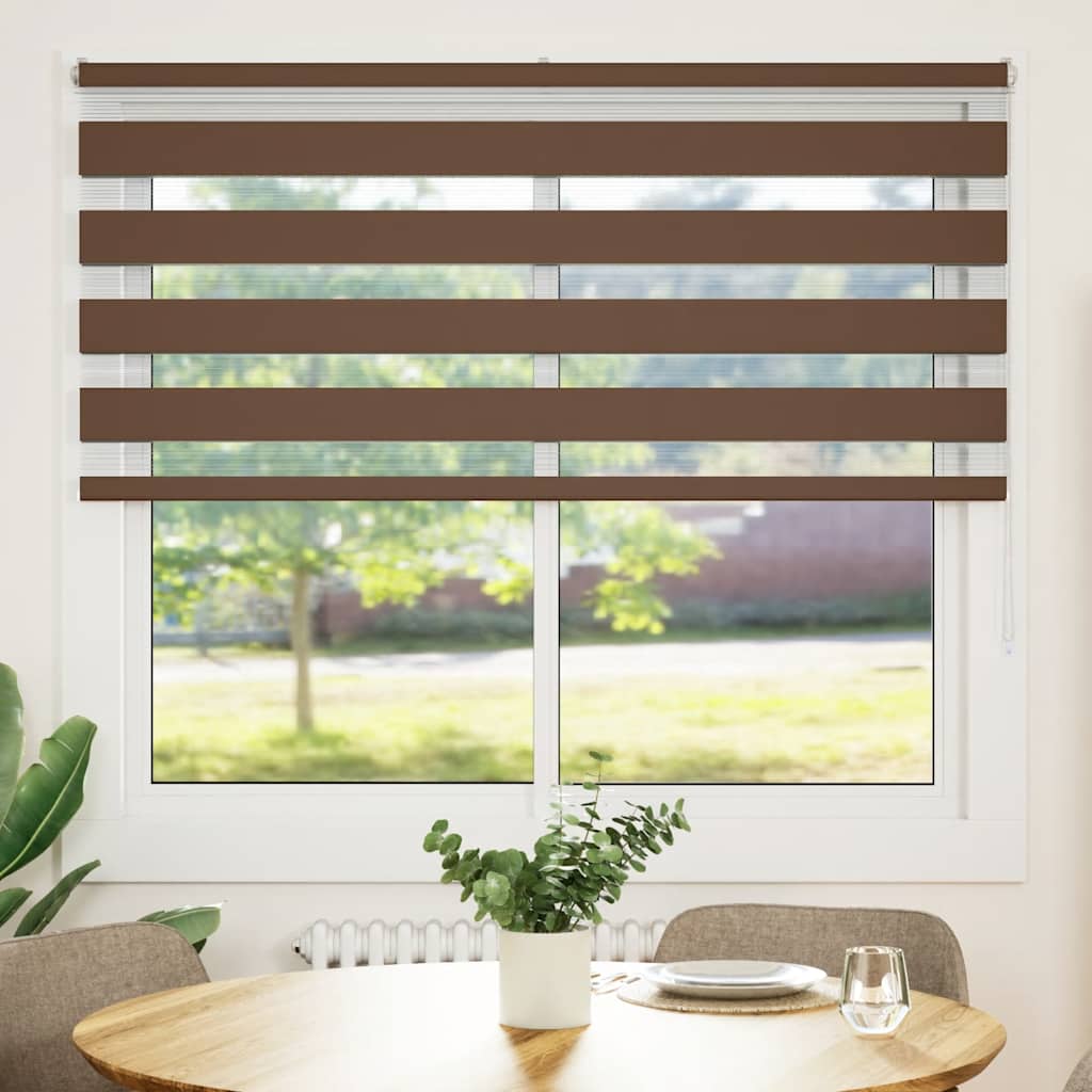 Doppelrollo Braun 160x100 cm Stoffbreite 155,9 cm Polyester