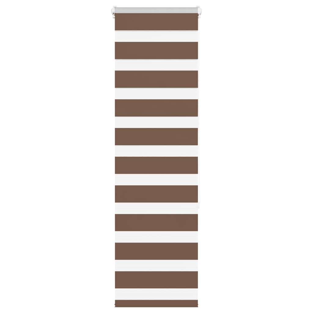 Doppelrollo Braun 45x150 cm Stoffbreite 40,9 cm Polyester