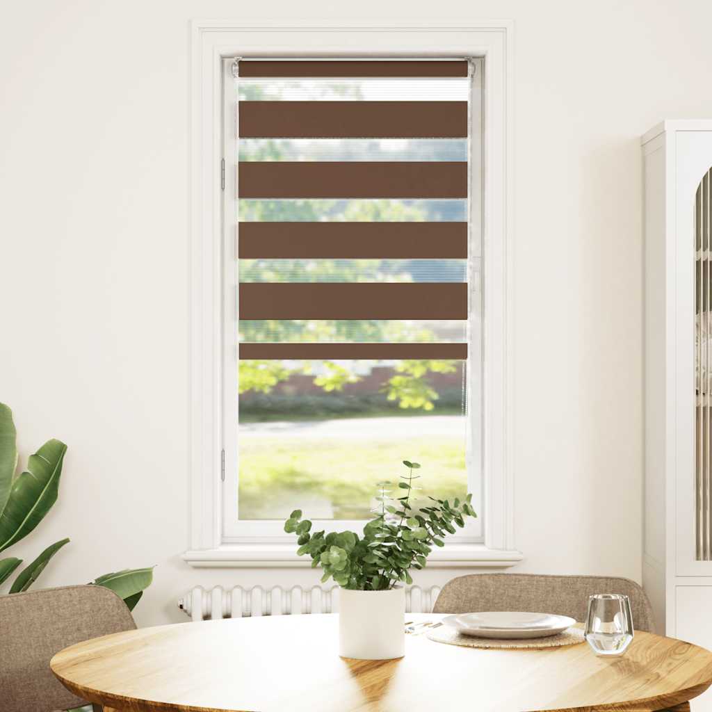 Doppelrollo Braun 55x150 cm Stoffbreite 50,9 cm Polyester