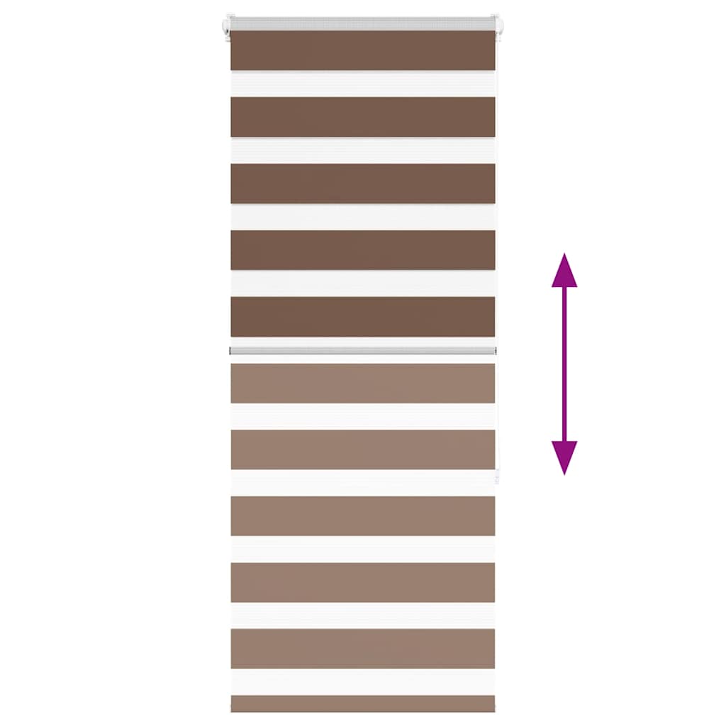 Doppelrollo Braun 55x150 cm Stoffbreite 50,9 cm Polyester