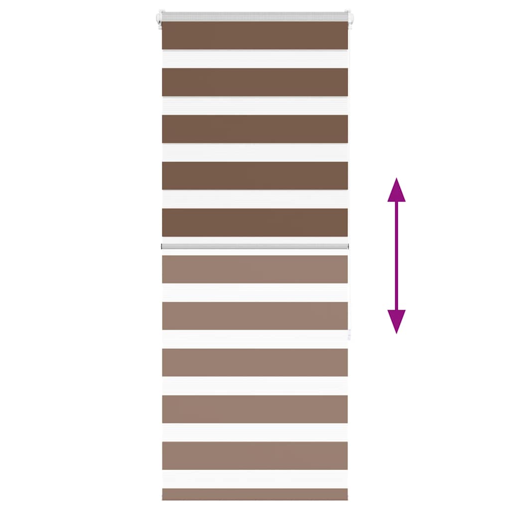 Doppelrollo Braun 65x150 cm Stoffbreite 60,9 cm Polyester