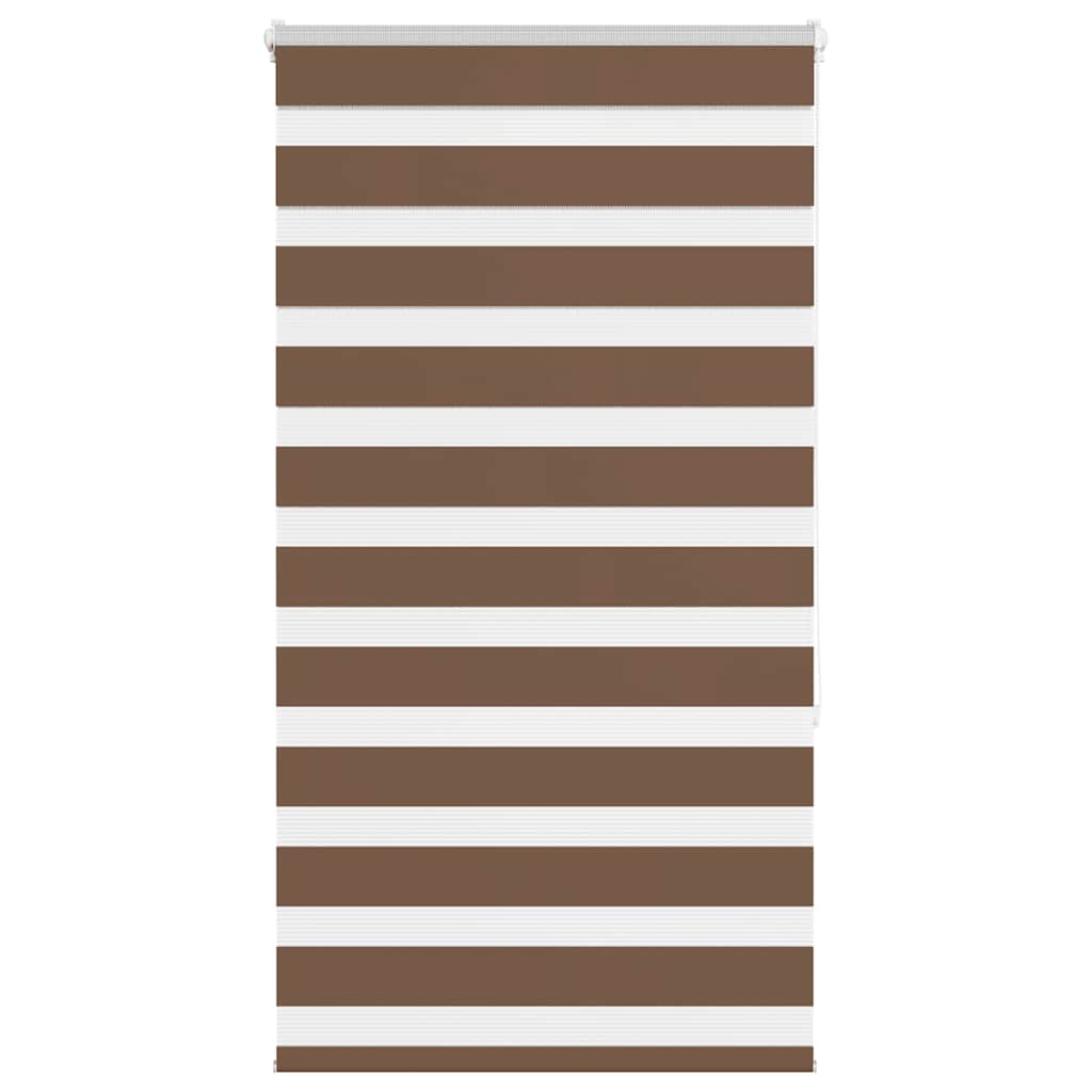 Doppelrollo Braun 80x150 cm Stoffbreite 75,9 cm Polyester