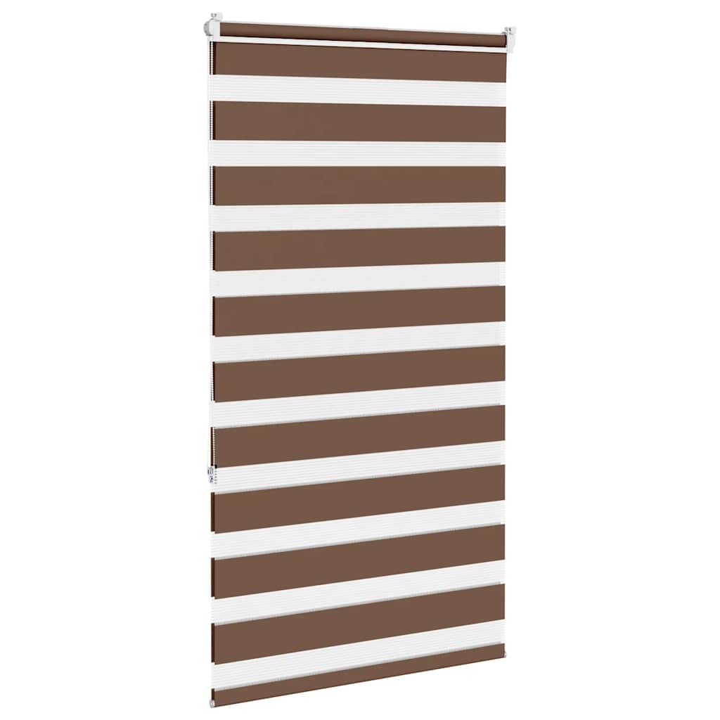 Doppelrollo Braun 85x150 cm Stoffbreite 80,9 cm Polyester