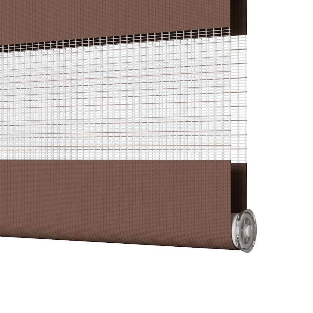 Doppelrollo Braun 90x150 cm Stoffbreite 85,9 cm Polyester