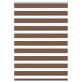 Doppelrollo Braun 95x150 cm Stoffbreite 90,9 cm Polyester