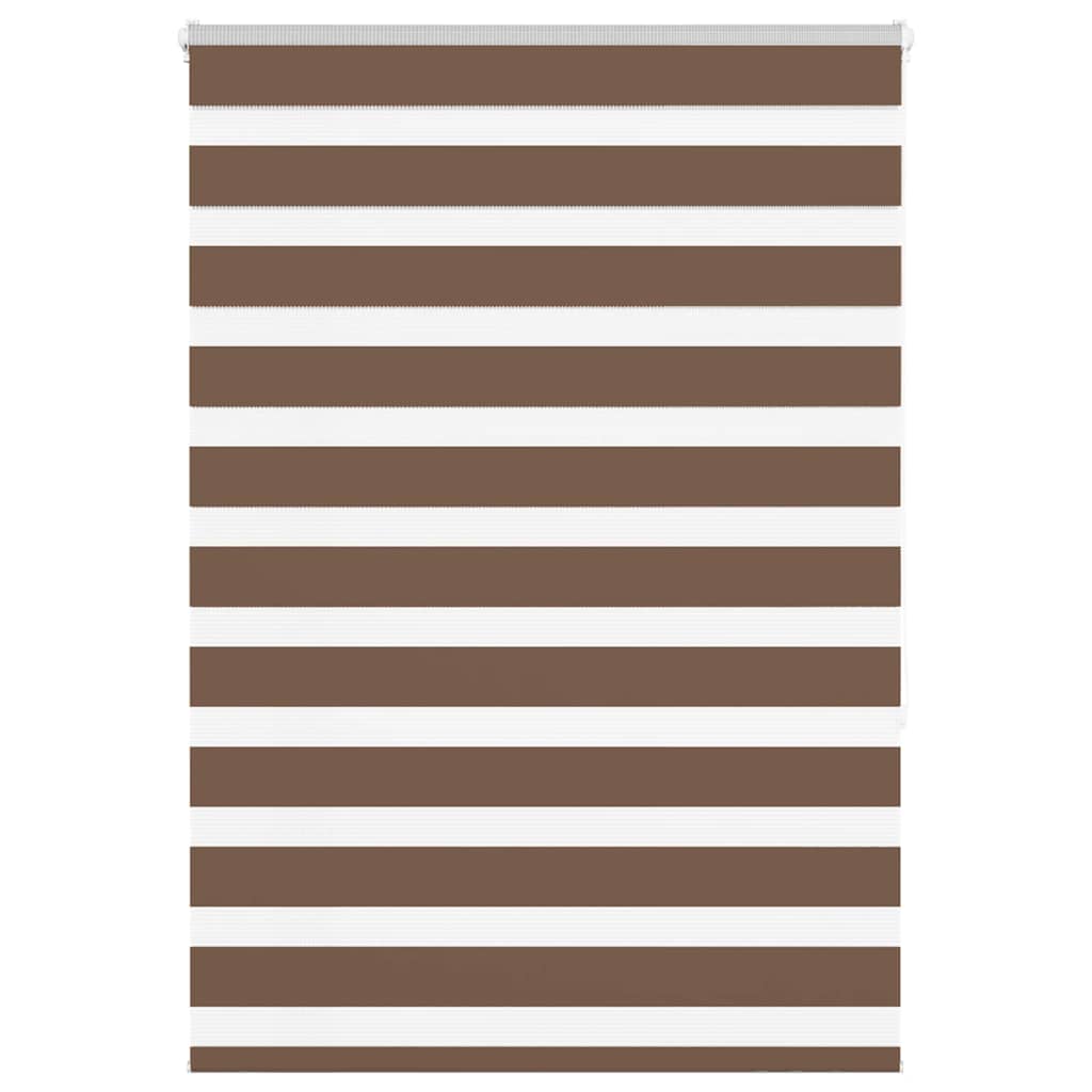 Doppelrollo Braun 95x150 cm Stoffbreite 90,9 cm Polyester