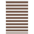 Doppelrollo Braun 100x150 cm Stoffbreite 95,9 cm Polyester