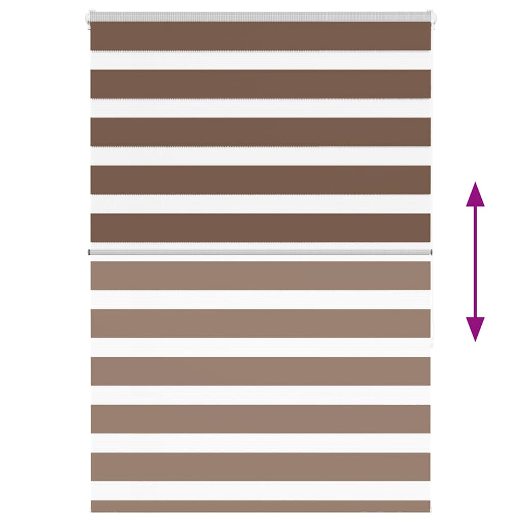 Doppelrollo Braun 105x150 cm Stoffbreite 100,9 cm Polyester
