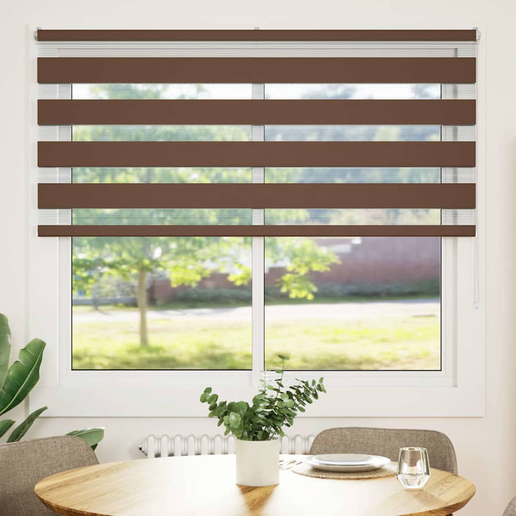 Doppelrollo Braun 160x150 cm Stoffbreite 155,9 cm Polyester