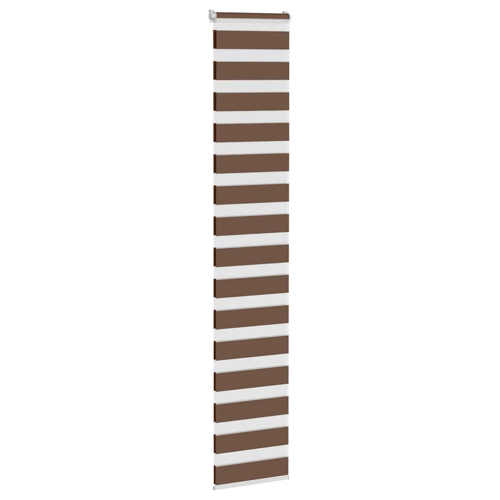 Doppelrollo Braun 40x200 cm Stoffbreite 35,9 cm Polyester