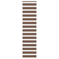 Doppelrollo Braun 60x200 cm Stoffbreite 55,9 cm Polyester