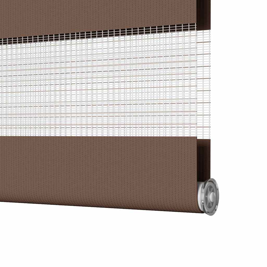 Doppelrollo Braun 70x200 cm Stoffbreite 65,9 cm Polyester