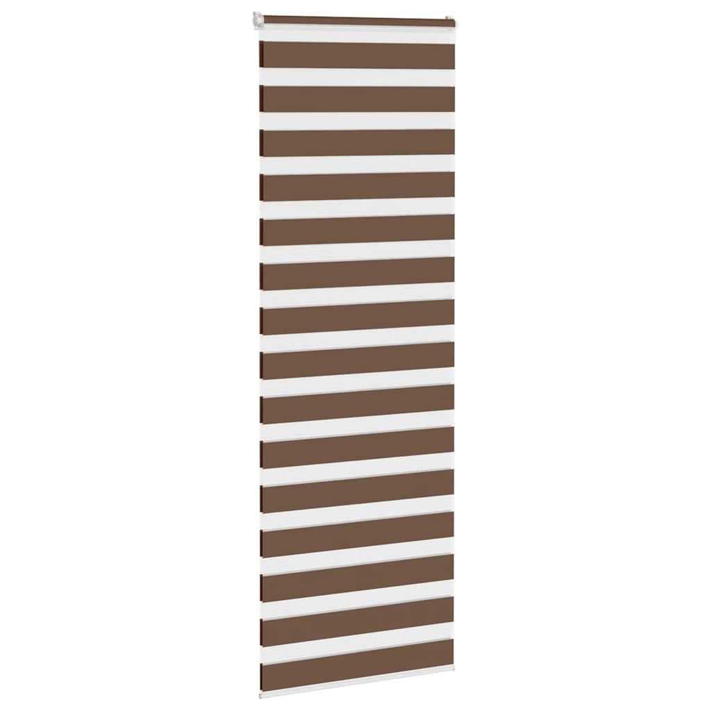 Doppelrollo Braun 80x200 cm Stoffbreite 75,9 cm Polyester