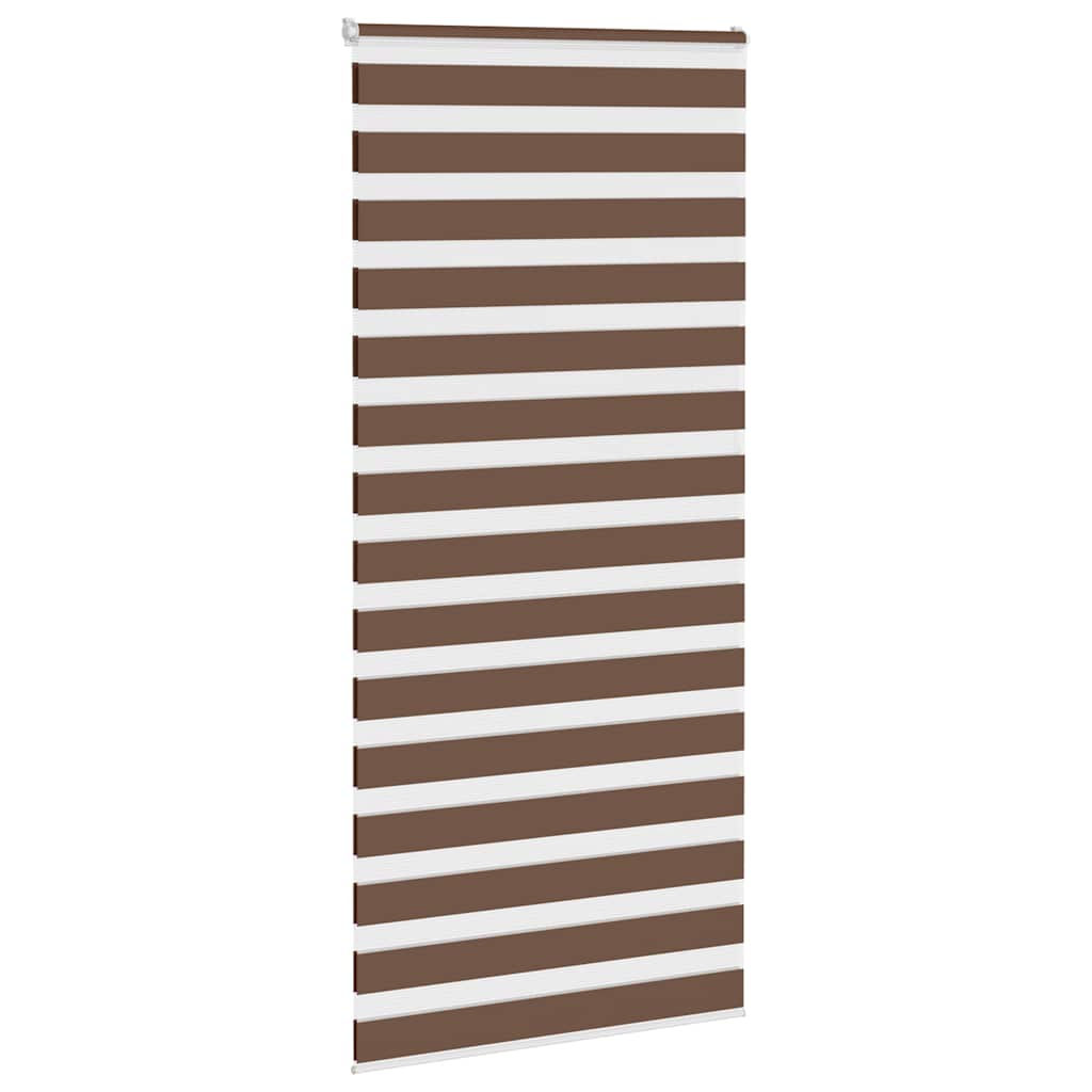 Doppelrollo Braun 95x200 cm Stoffbreite 90,9 cm Polyester