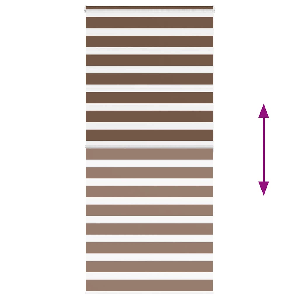 Doppelrollo Braun 115x200 cm Stoffbreite 110,9 cm Polyester