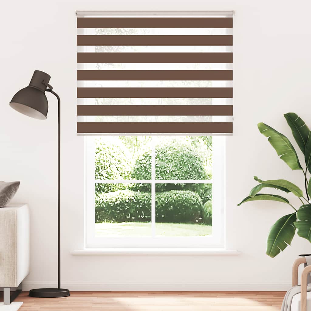 Doppelrollo Braun 145x200 cm Stoffbreite 140,9 cm Polyester