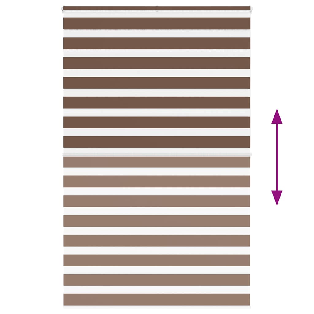 Doppelrollo Braun 145x200 cm Stoffbreite 140,9 cm Polyester