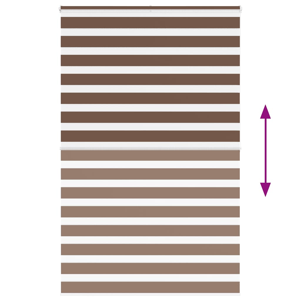 Doppelrollo Braun 150x200 cm Stoffbreite 145,9 cm Polyester