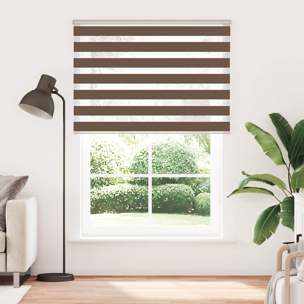 Doppelrollo Braun 155x200 cm Stoffbreite 150,9 cm Polyester