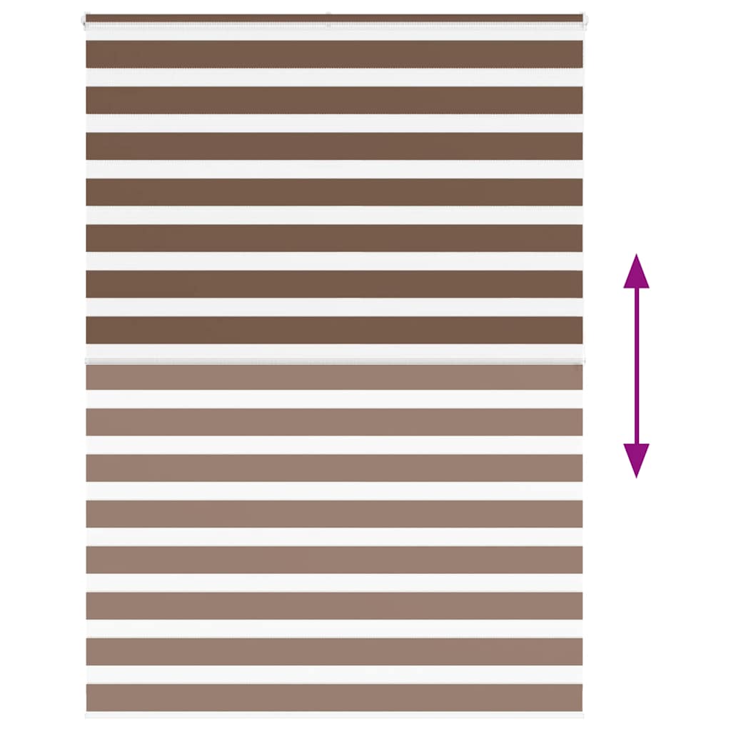 Doppelrollo Braun 155x200 cm Stoffbreite 150,9 cm Polyester