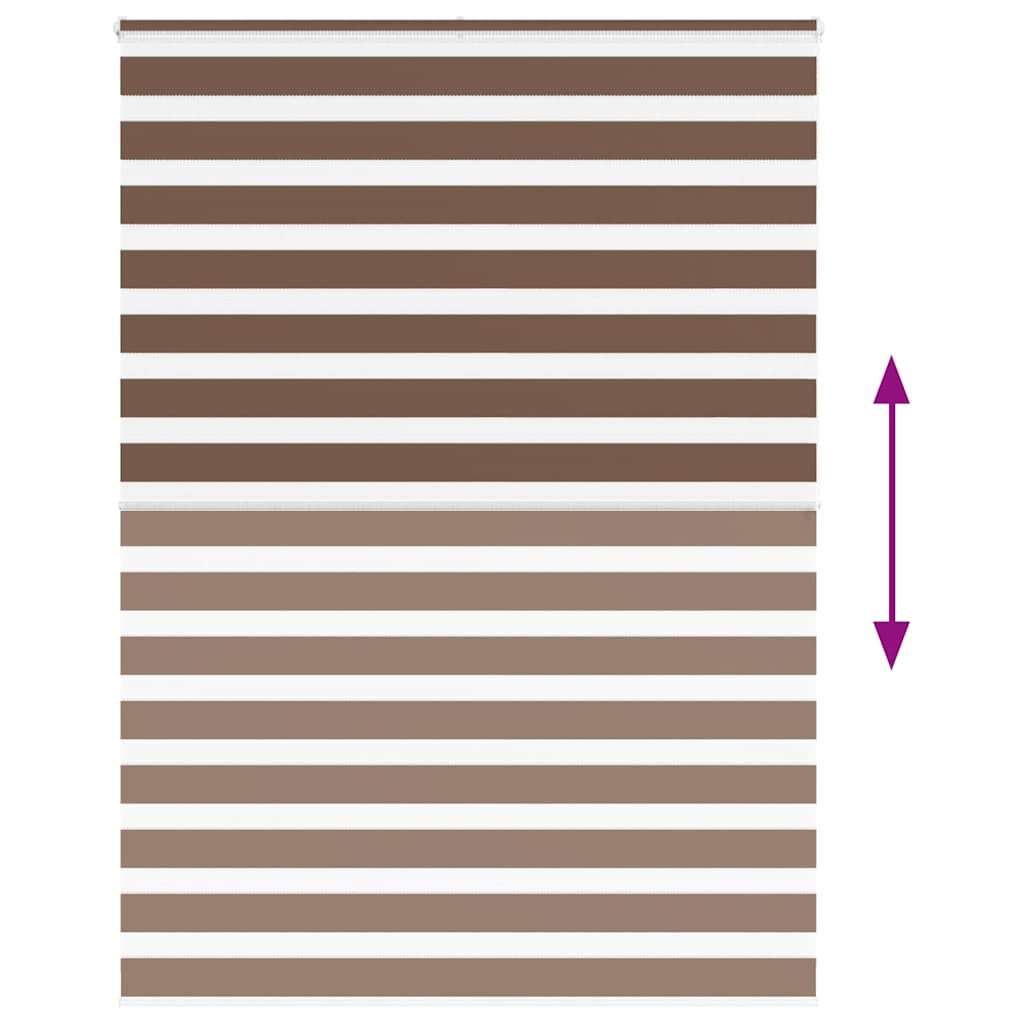 Doppelrollo Braun 160x200 cm Stoffbreite 155,9 cm Polyester