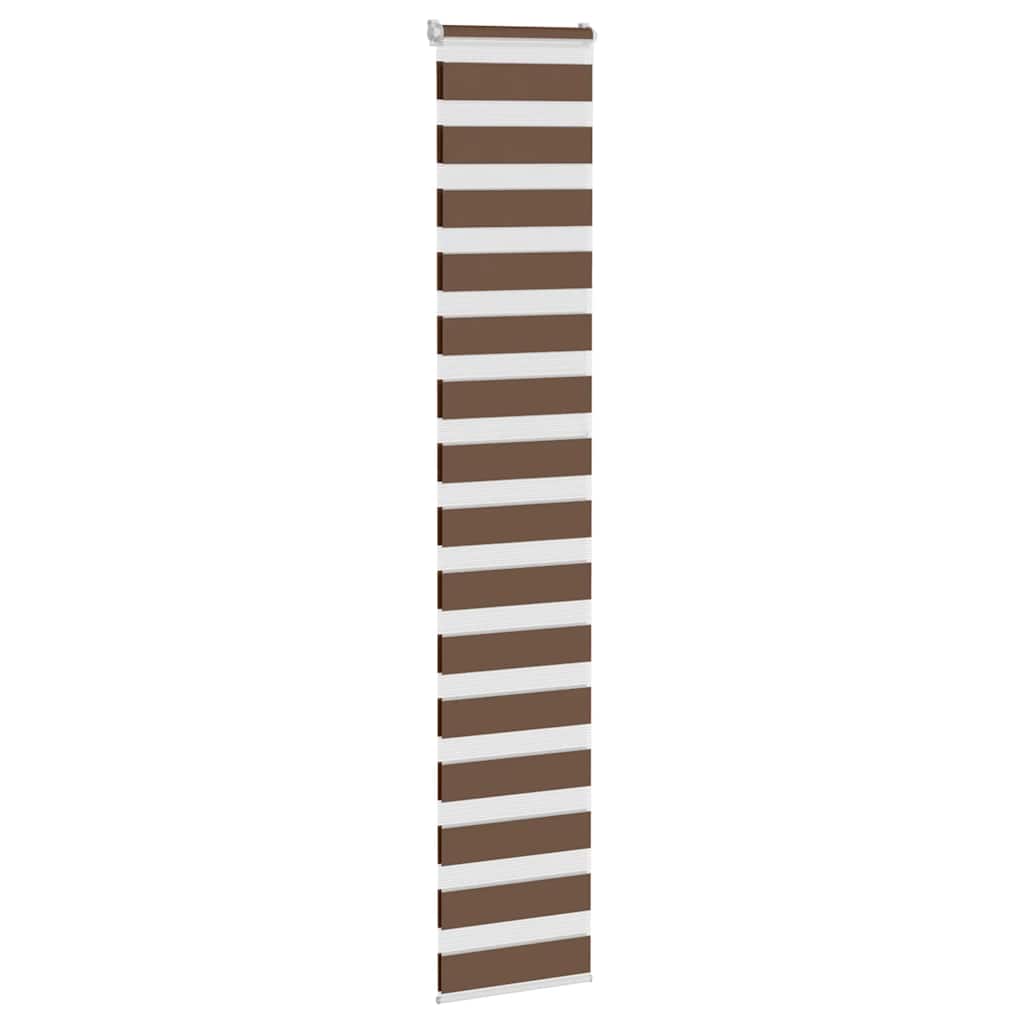 Doppelrollo Braun 45x230 cm Stoffbreite 40,9 cm Polyester