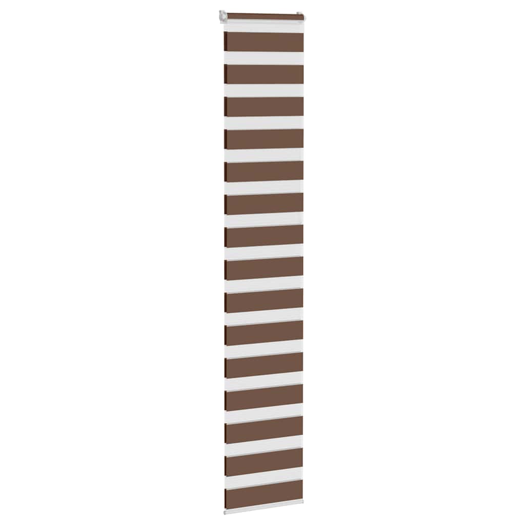 Doppelrollo Braun 50x230 cm Stoffbreite 45,9 cm Polyester