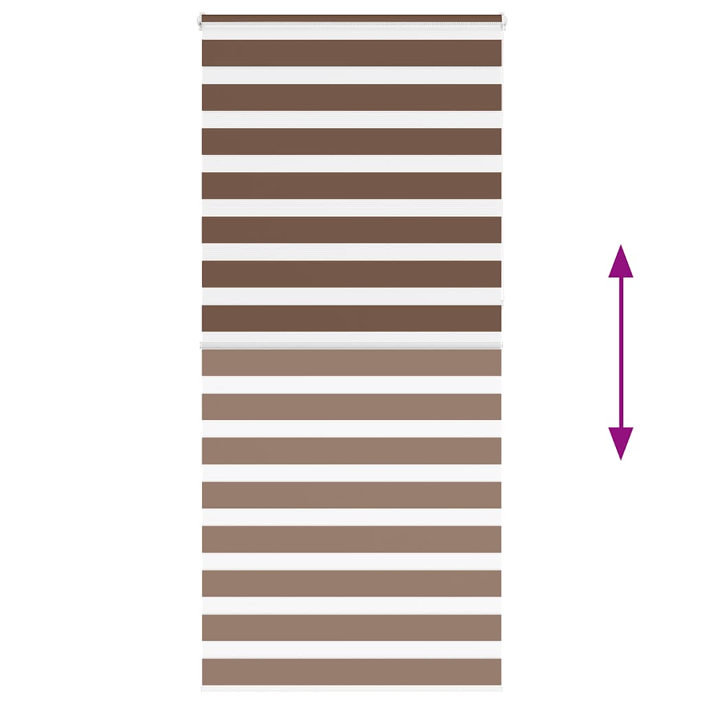 Doppelrollo Braun 105x230 cm Stoffbreite 100,9 cm Polyester