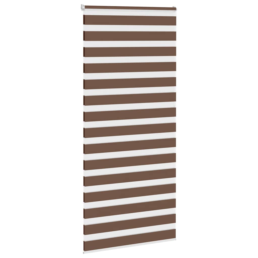 Doppelrollo Braun 110x230 cm Stoffbreite 105,9 cm Polyester