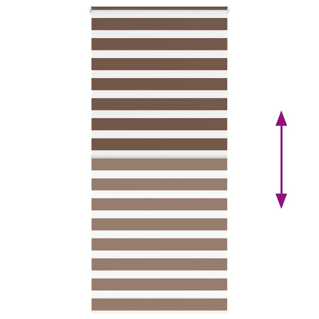 Doppelrollo Braun 115x230 cm Stoffbreite 110,9 cm Polyester