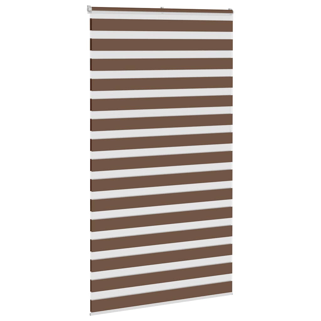 Doppelrollo Braun 135x230 cm Stoffbreite 130,9 cm Polyester