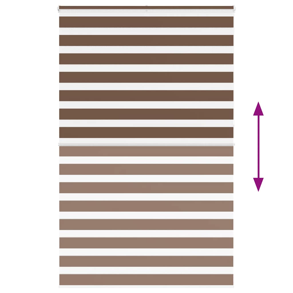 Doppelrollo Braun 150x230 cm Stoffbreite 145,9 cm Polyester