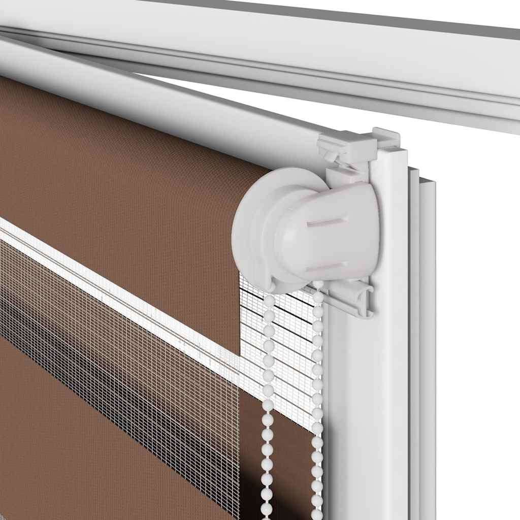 Doppelrollo Braun 155x230 cm Stoffbreite 150,9 cm Polyester
